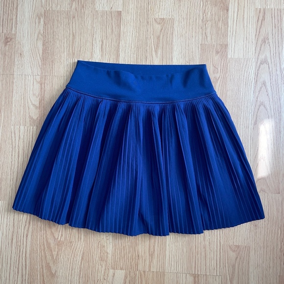 Yogalicious Pants - Yogalicious Navy Blue Lightstreme Hybrid Swing Pleated Tennis Skort Size Medium